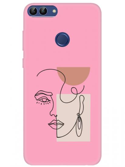 Huawei P Smart Women Art Pembe Telefon Kılıfı