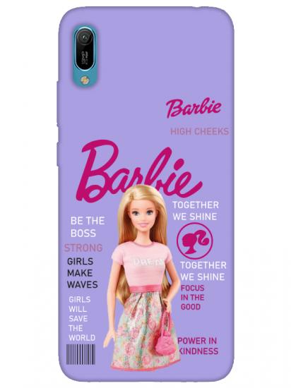 Huawei Y6 2019 Barbie Lila Telefon Kılıfı