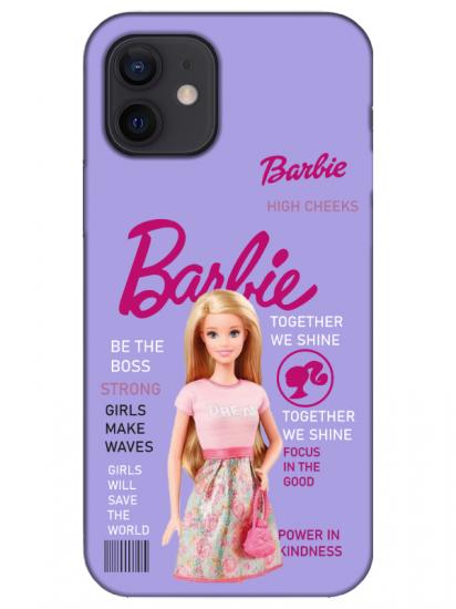 iPhone 12 Barbie Lila Telefon Kılıfı
