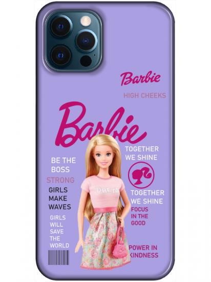iPhone 12 Pro Max Barbie Lila Telefon Kılıfı