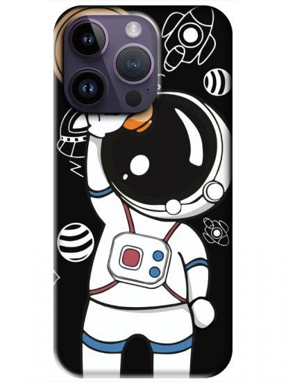 iPhone 14 Pro Max Astronot Siyah Telefon Kılıfı