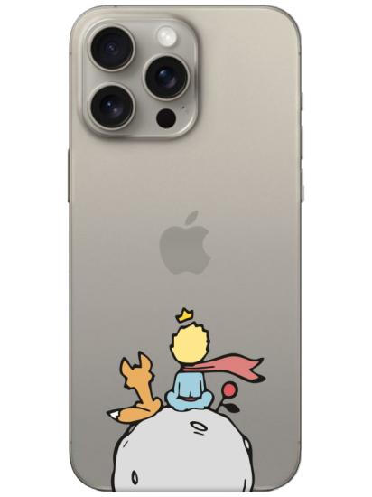 iPhone 15 Pro Max Küçük Prens Şeffaf Telefon Kılıfı
