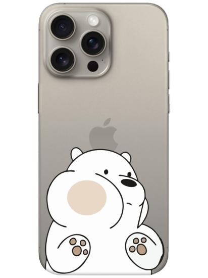 iPhone 15 Pro Panda Şeffaf Telefon Kılıfı