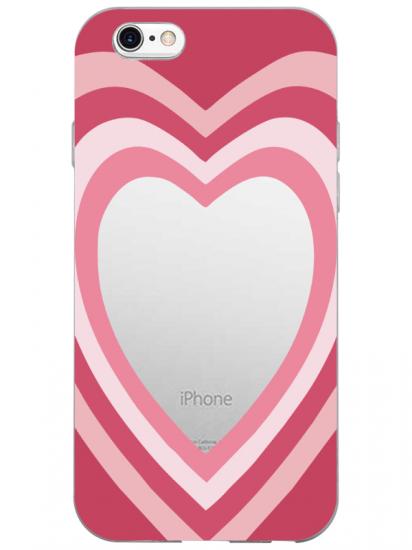 iPhone 6 Estetik Kalp Şeffaf Telefon Kılıfı