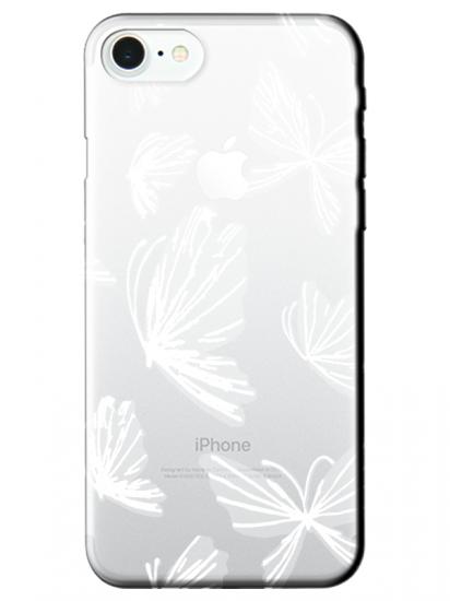 iPhone 7 Kelebek Şeffaf Telefon Kılıfı