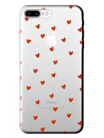 iPhone 7 Plus Minik Kalpler Şeffaf Telefon Kılıfı