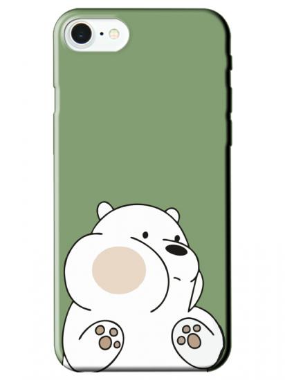 iPhone SE 2022 Panda Yeşil Telefon Kılıfı