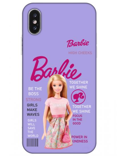 iPhone X Barbie Lila Telefon Kılıfı