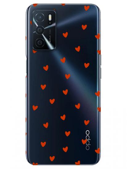 Oppo A16 Minik Kalpler Şeffaf Telefon Kılıfı