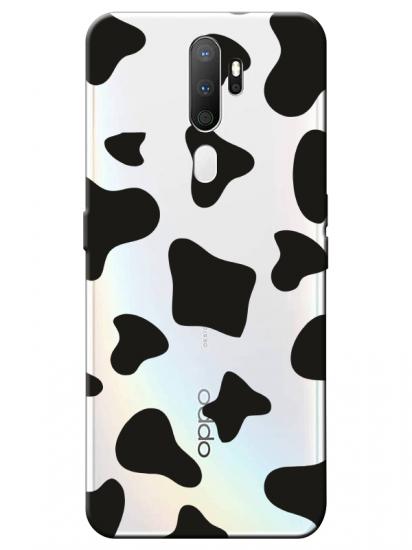 Oppo A5 2020 Dalmayça Desenli Şeffaf Telefon Kılıfı