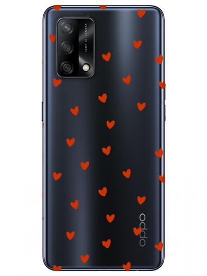 Oppo A74 Minik Kalpler Şeffaf Telefon Kılıfı