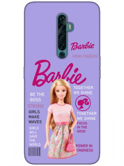 Oppo Reno2 Z Barbie Lila Telefon Kılıfı