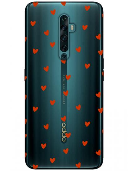 Oppo Reno2 Z Minik Kalpler Şeffaf Telefon Kılıfı