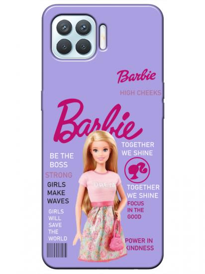 Oppo Reno 4 Lite Barbie Lila Telefon Kılıfı