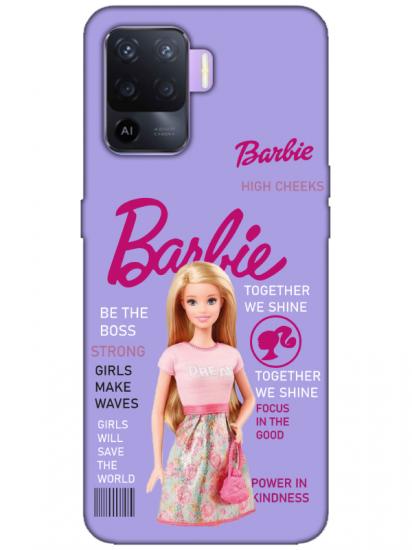 Oppo Reno 5 Lite Barbie Lila Telefon Kılıfı
