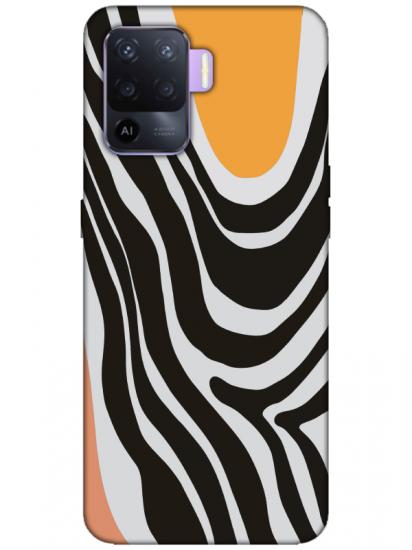 Oppo Reno 5 Lite Zebra Desen Telefon Kılıfı