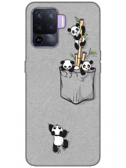 Oppo Reno 5 Lite Panda Telefon Kılıfı