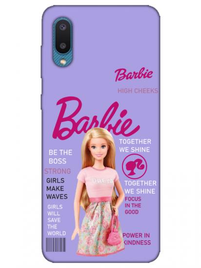 Samsung A02 Barbie Lila Telefon Kılıfı