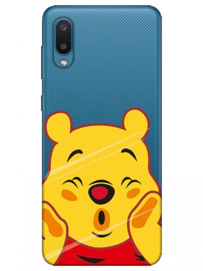 Samsung A02 Winnie The Pooh Şeffaf Telefon Kılıfı