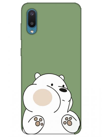 Samsung A02 Panda Yeşil Telefon Kılıfı