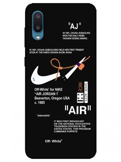 Samsung A02 Nike Air Siyah Telefon Kılıfı