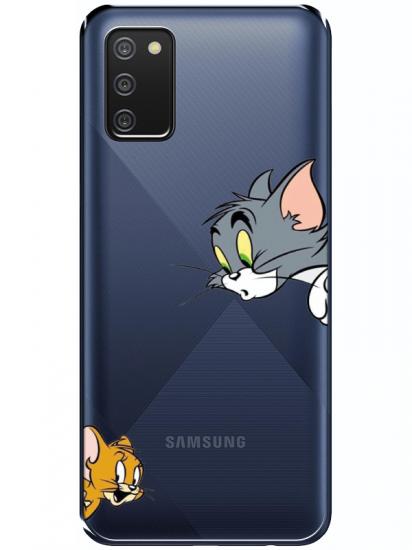 Samsung A02s Tom And Jerry Şeffaf Telefon Kılıfı