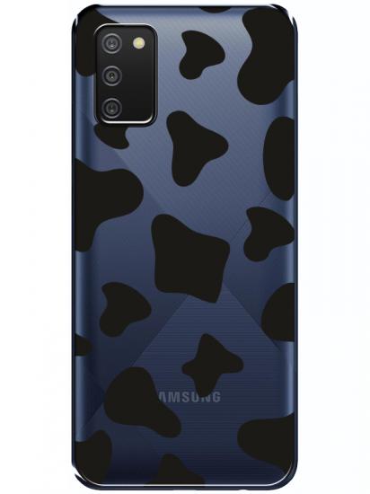 Samsung A02s Dalmayça Desenli Şeffaf Telefon Kılıfı