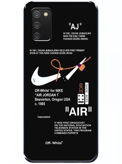 Samsung A02s Nike Air Siyah Telefon Kılıfı