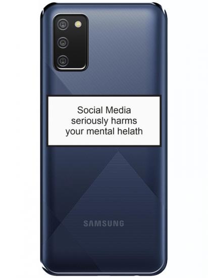 Samsung A02s Social Media Şeffaf Telefon Kılıfı