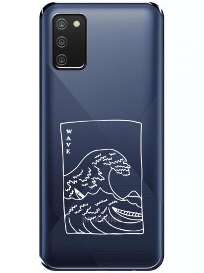 Samsung A02s Kanagawa Wave Şeffaf Telefon Kılıfı