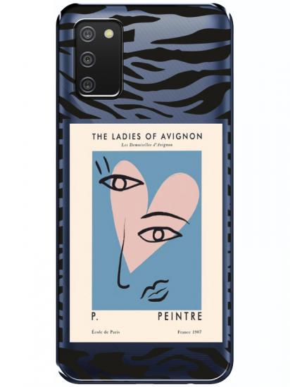 Samsung A02s Zebra Picasso Şeffaf Telefon Kılıfı