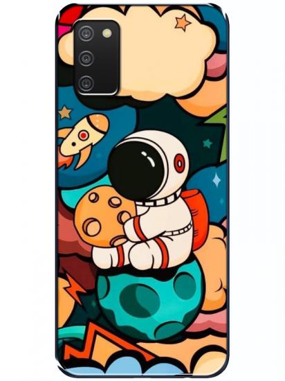 Samsung A02s Astronot Telefon Kılıfı