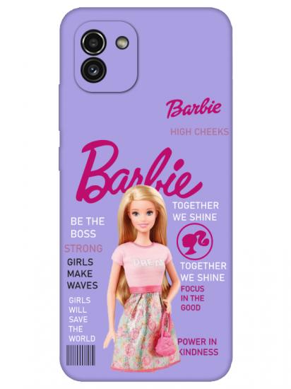 Samsung A03 Barbie Lila Telefon Kılıfı