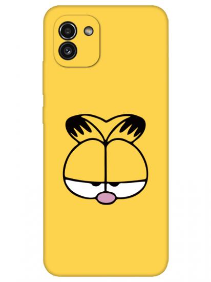 Samsung A03 Garfield Sarı Telefon Kılıfı