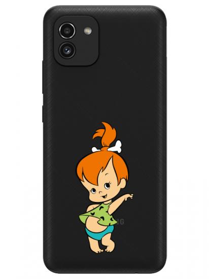 Samsung A03 Taş Devri Kız Bebek Şeffaf Telefon Kılıfı