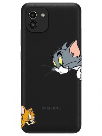 Samsung A03 Tom And Jerry Şeffaf Telefon Kılıfı