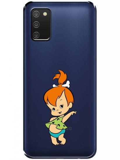 Samsung A03s Taş Devri Kız Bebek Şeffaf Telefon Kılıfı