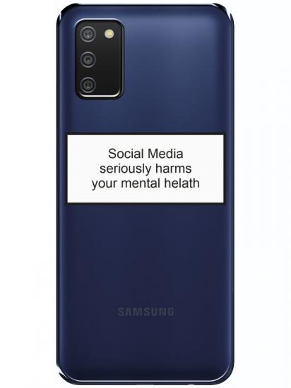 Samsung A03s Social Media Şeffaf Telefon Kılıfı