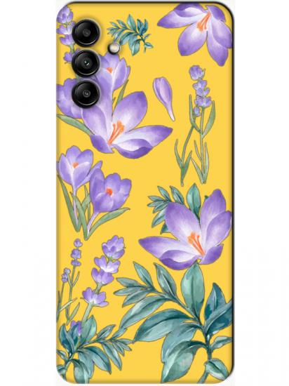 Samsung A04s Kış Çiçeği Sarı Telefon Kılıfı