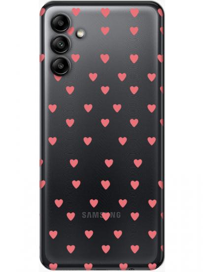 Samsung A04s Minik Kalpler Şeffaf Telefon Kılıfı