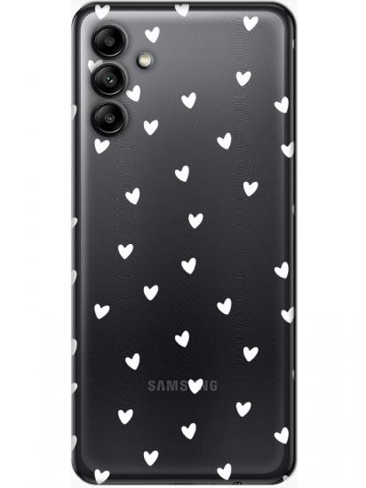 Samsung A04s Minik Kalpler Şeffaf Telefon Kılıfı