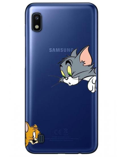 Samsung A10 Tom And Jerry Şeffaf Telefon Kılıfı