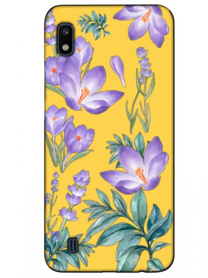 Samsung A10 Kış Çiçeği Sarı Telefon Kılıfı