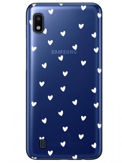 Samsung A10 Minik Kalpler Şeffaf Telefon Kılıfı