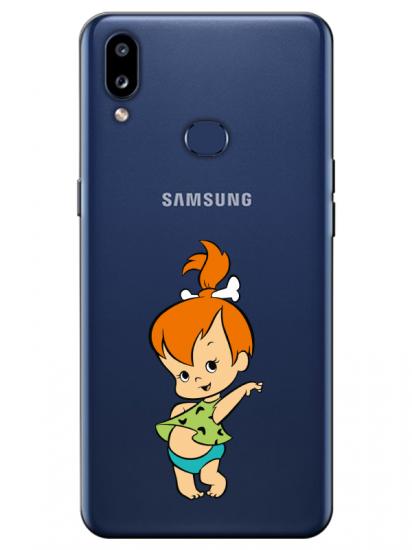 Samsung A10s Taş Devri Kız Bebek Şeffaf Telefon Kılıfı