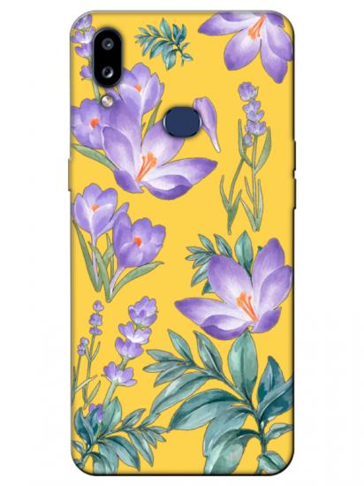 Samsung A10s Kış Çiçeği Sarı Telefon Kılıfı