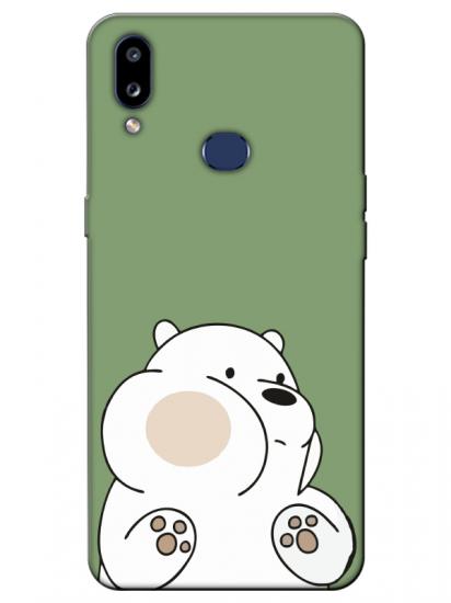 Samsung A10s Panda Yeşil Telefon Kılıfı