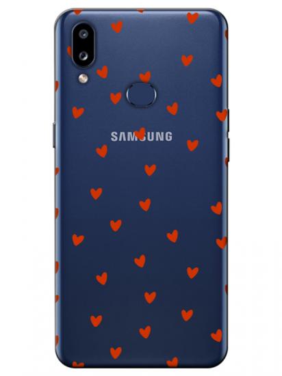 Samsung A10s Minik Kalpler Şeffaf Telefon Kılıfı