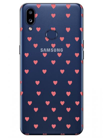 Samsung A10s Minik Kalpler Şeffaf Telefon Kılıfı
