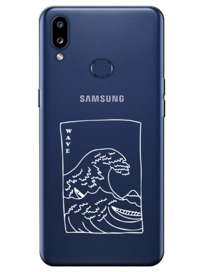Samsung A10s Kanagawa Wave Şeffaf Telefon Kılıfı